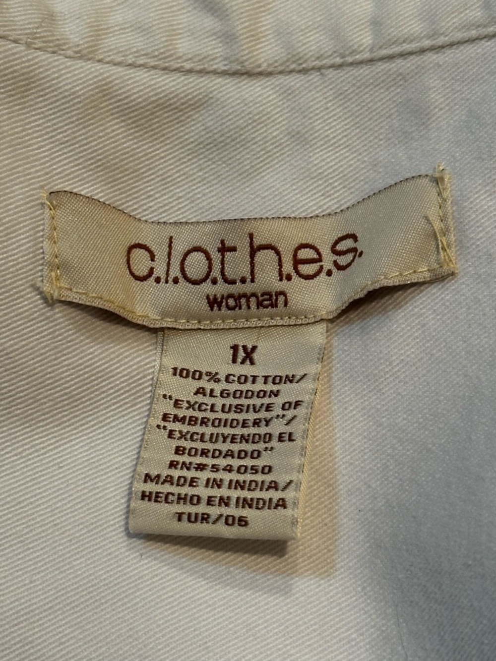 White Embroidered Floral Jean Jacket - Picture 8 of 16